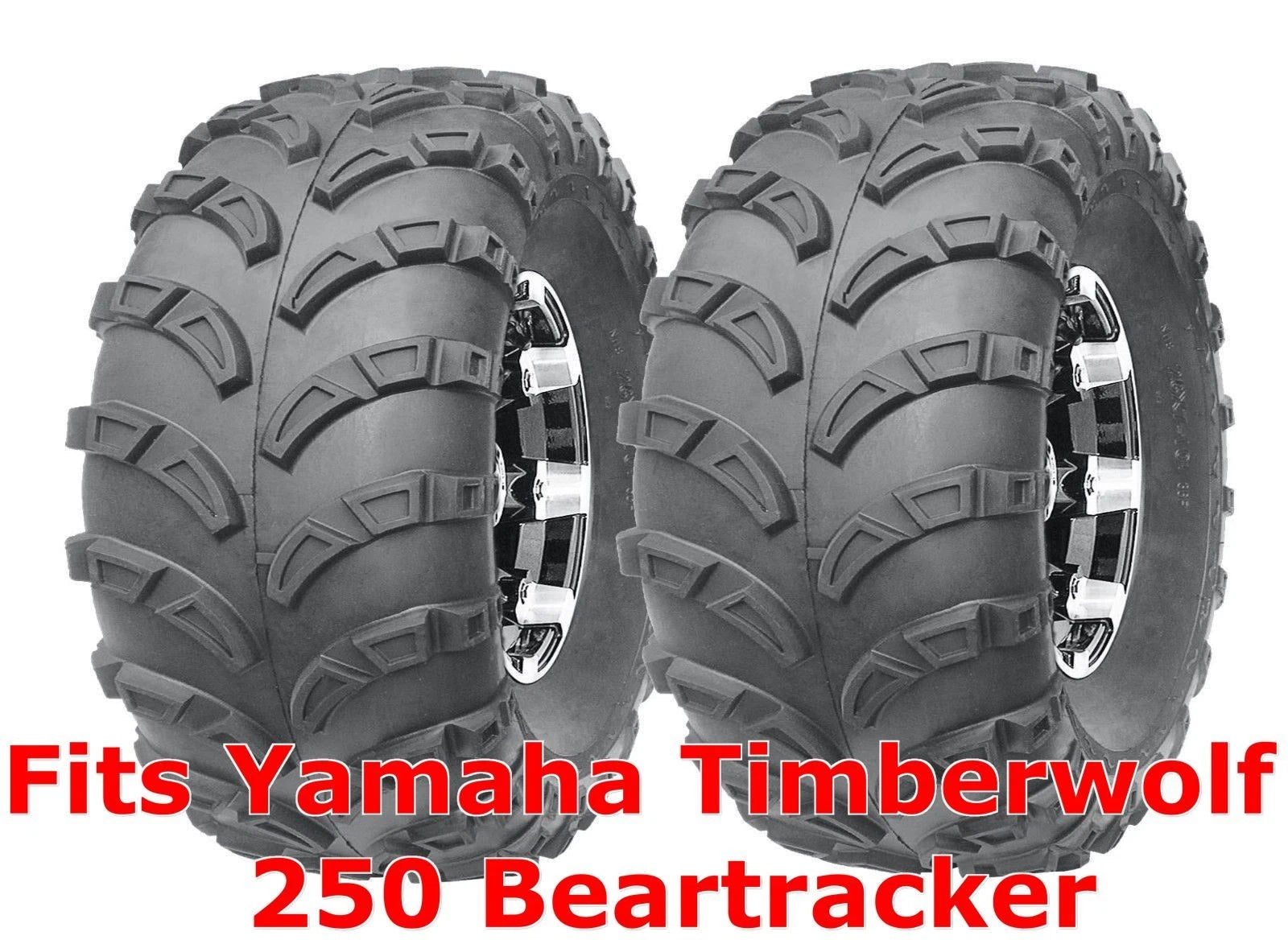 Set of 2 Rear Tires 22x10-10 for Yamaha Timberwolf 250 Beartracker (1991–2000)