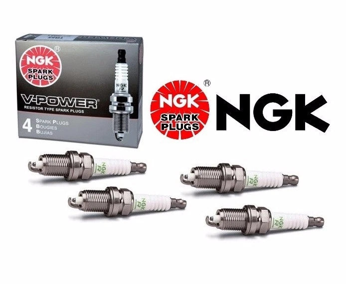 Set of 4 NGK V-Power Spark Plugs BPR5EY #1233 for