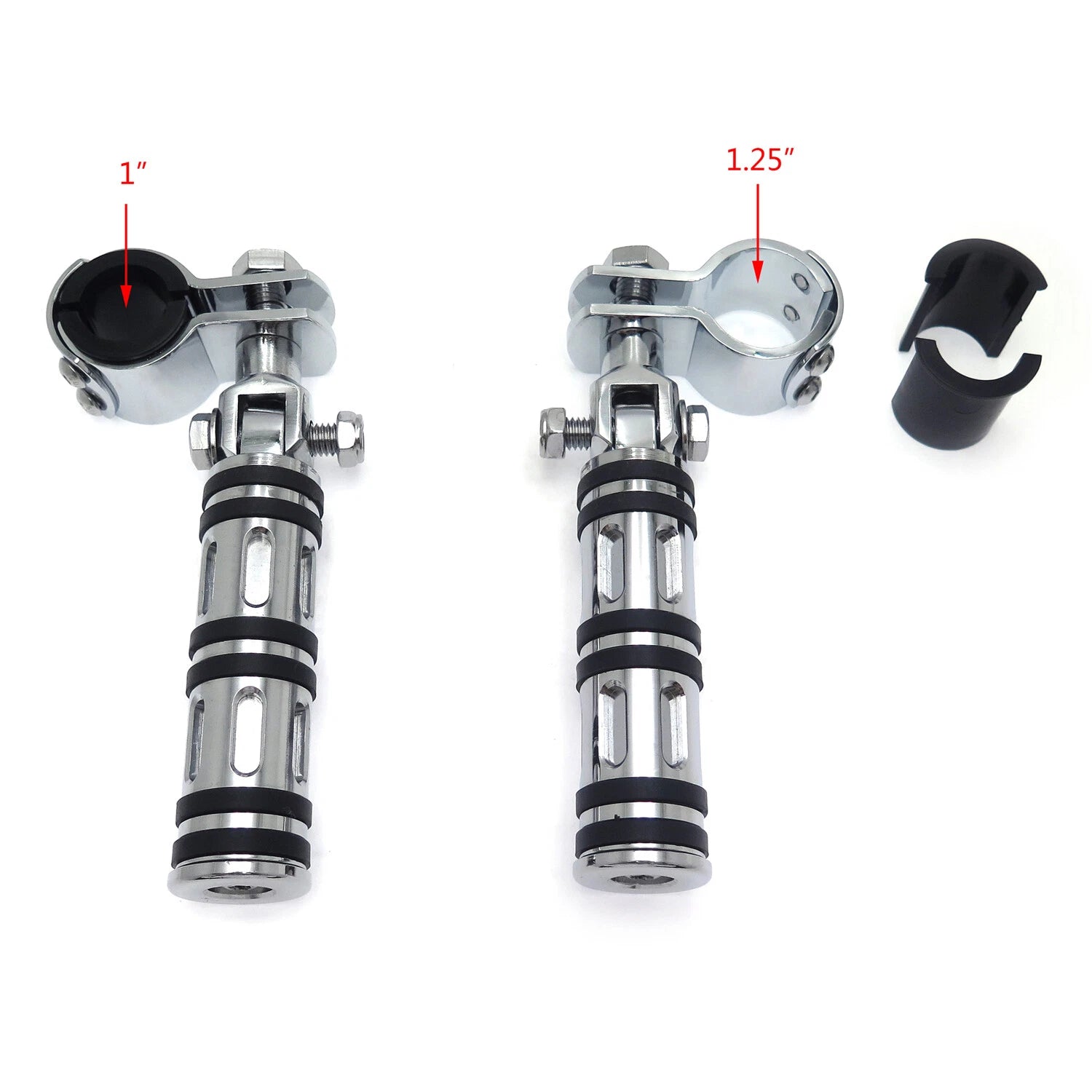 Chrome Edge Highway Footpegs for Harley Touring Sportster Dyna
