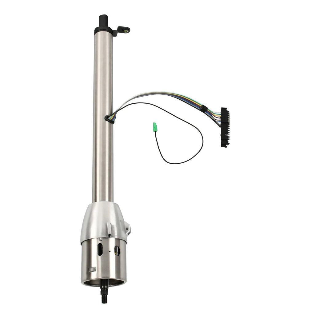28" Stainless Steel Tilt Steering Column & Adapter for Universal (No Key)