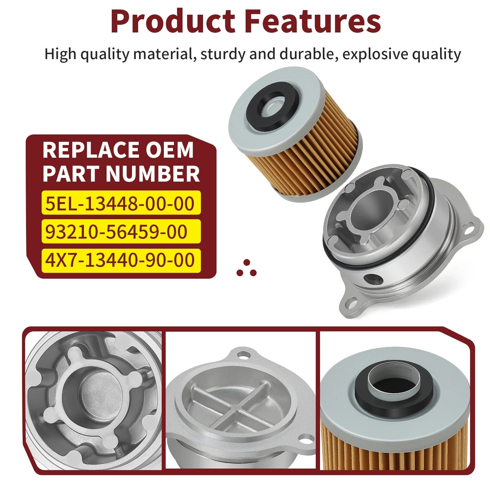 Oil Filter & Cover for Yamaha V-Star XVS 1100 (1999–2009)