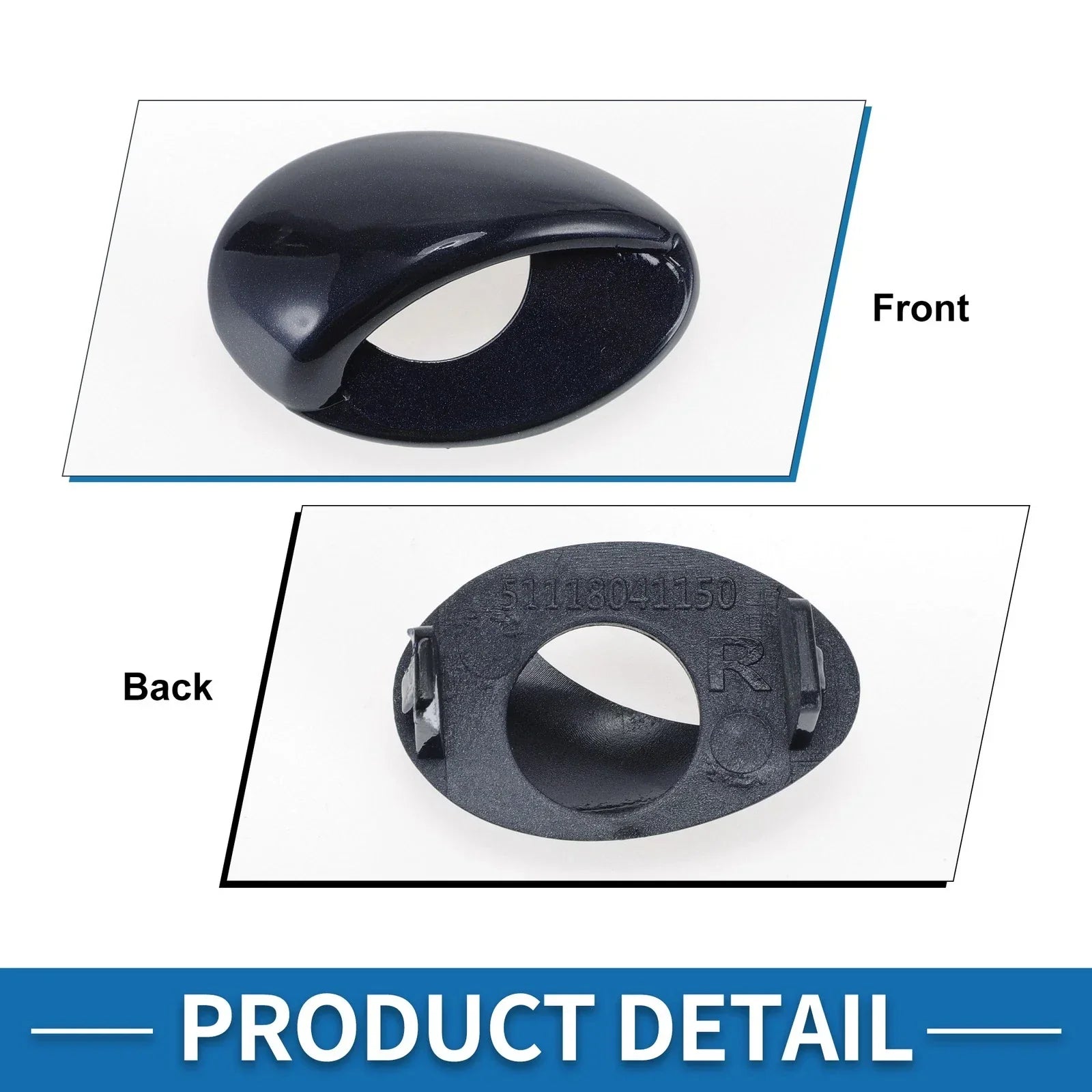 Front Right Bumper Headlight Washer Nozzle Cover Cap for BMW M3 (2008-2013)