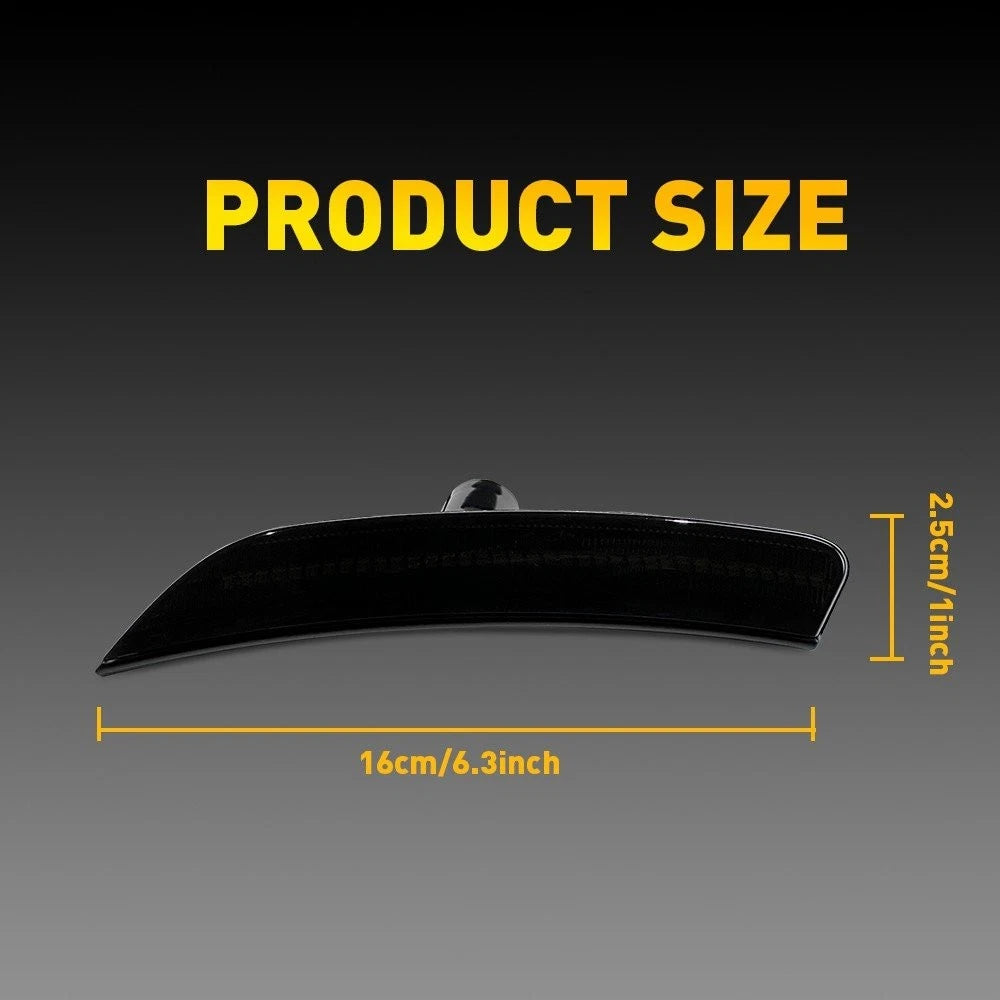 Smoke White Signal LED Side Marker Light for Chrysler 200 (2015–2017)