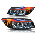 3D LED Angle Eye Projector Headlight for BMW E90 (2006–2008)