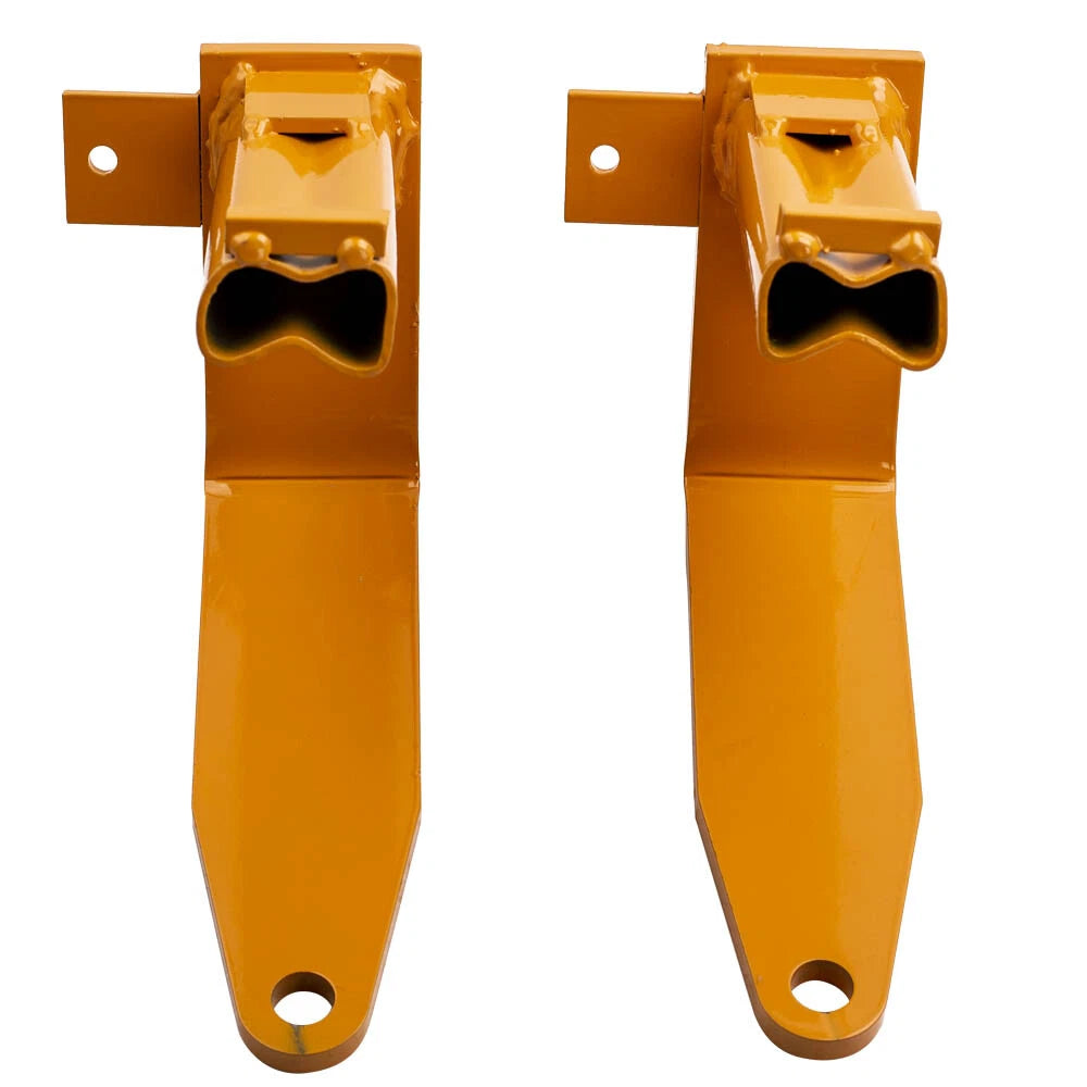 Set of 4 Orange Universal Powder Coated Camper Tie Downs for Full-Size