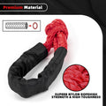 2X Recovery Ring Snatch Block Pulley + 2X Soft Shackle for Tow Winch Rope