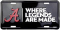 Alabama Crimson Tide License Plate Sign for Car Truck