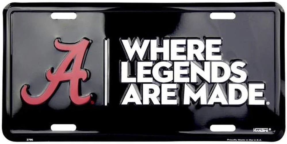 Alabama Crimson Tide License Plate Sign for Car Truck