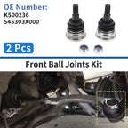 2 Pcs Front Lower Ball Joints for Hyundai Elantra (2011–2016) No.K500236/545303X000