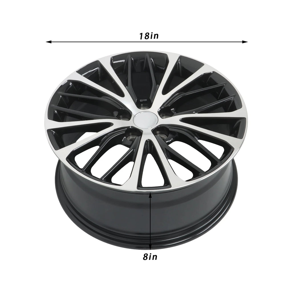 18" x 8" Machined Black Wheel Rim for Toyota Camry (2018–2023)