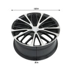 18" x 8" Machined Black Wheel Rim for Toyota Camry (2018–2023)