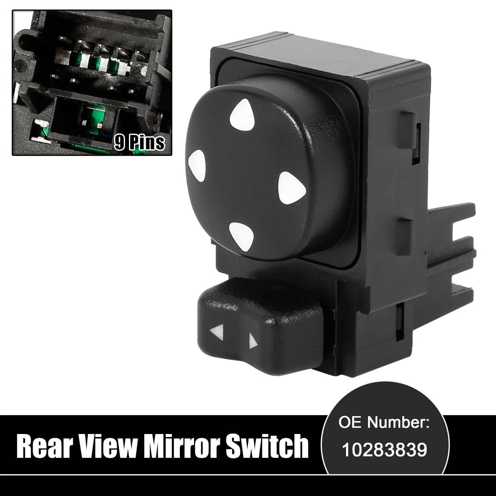 Power Rear View Mirror Switch for Chevrolet Impala (2000–2005) 10283839
