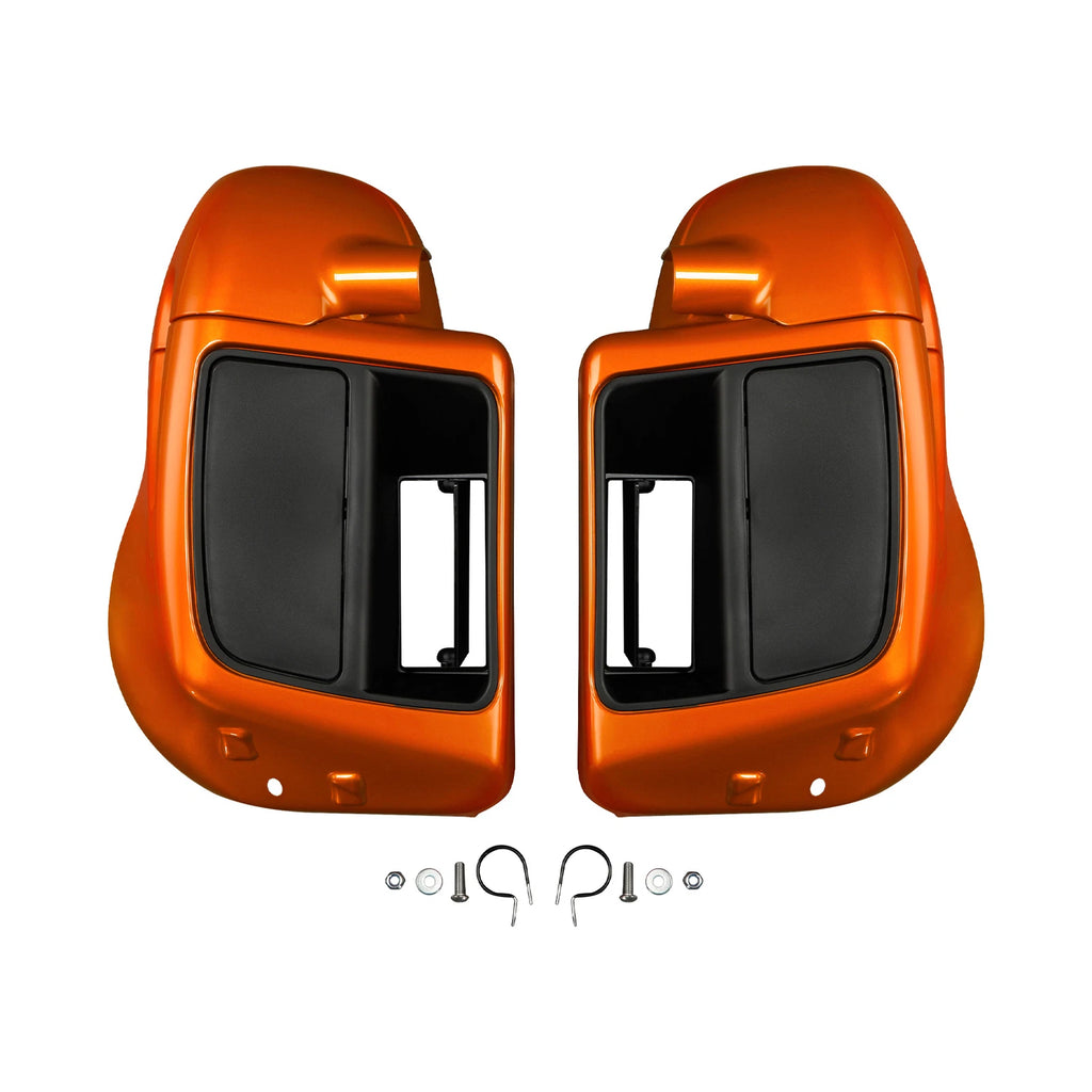 Lower Vented Leg Fairings for Harley Touring (2014–2024) - Scorched Orange