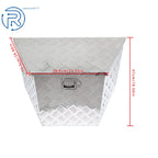 29" × 15" Aluminum Silver Trailer Tool Box for Camper Flatbed RV