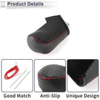 1 Pc Gear Shift Knob Cover for Mazda CX-30 (2020–2021) Black Carbon Fiber Red