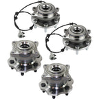 Wheel Hubs for Nissan Pathfinder (2005–2012) Front & Rear with Bearing & Sensor
