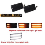 Smoked Switchback LED DRL Signal Lights for Ford Bronco (1969–1977)