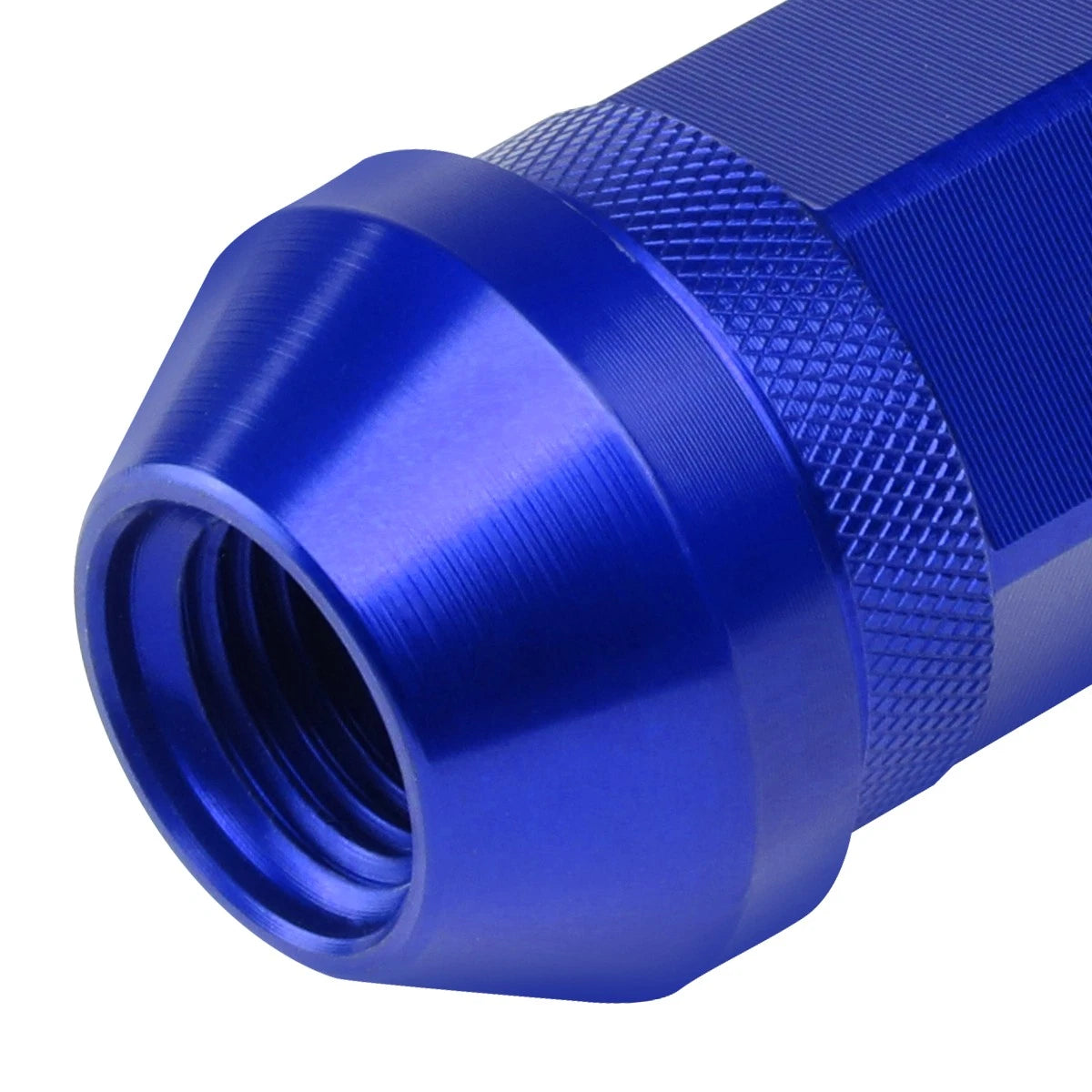 20Pcs J2 7075 Forged Aluminum M12X1.25 Open-End Lug Nut Set w/Adapter Blue
