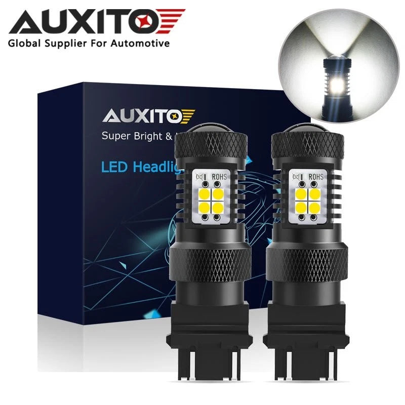 2X LED Daytime Running Light Bulbs for AUXITO 3157 3057 3457 (YYYY–YYYY)