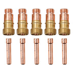 Welding Collet Kit Gas Lens for TIG 17 18 26 (17GL332, 10N24S, 3/32)