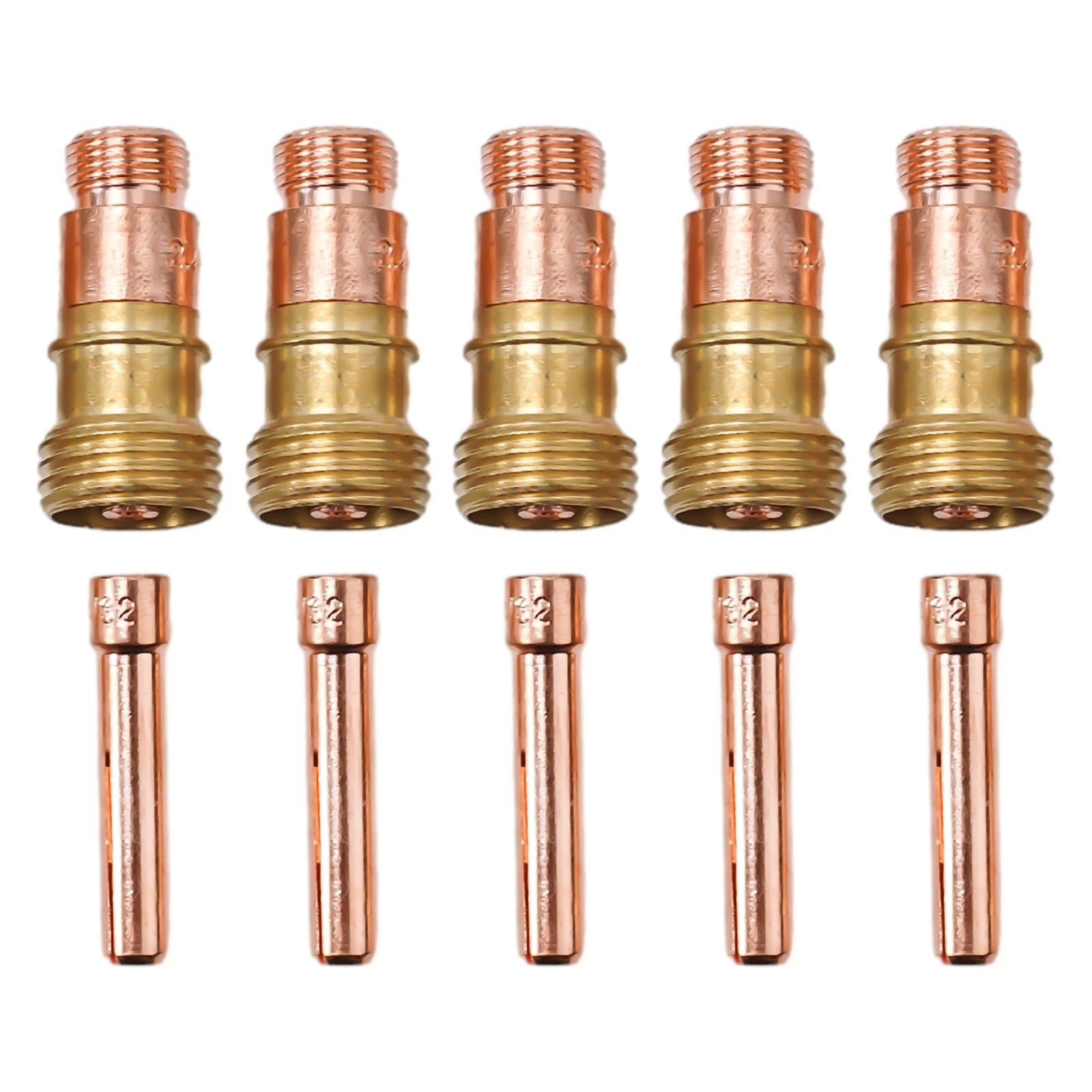 Welding Collet Kit Gas Lens for TIG 17 18 26 (17GL332, 10N24S, 3/32)