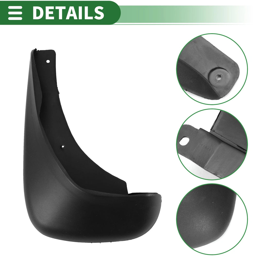 Mud Flaps Splash Guards for Hyundai Elantra (2007–2010) W/ Mounts