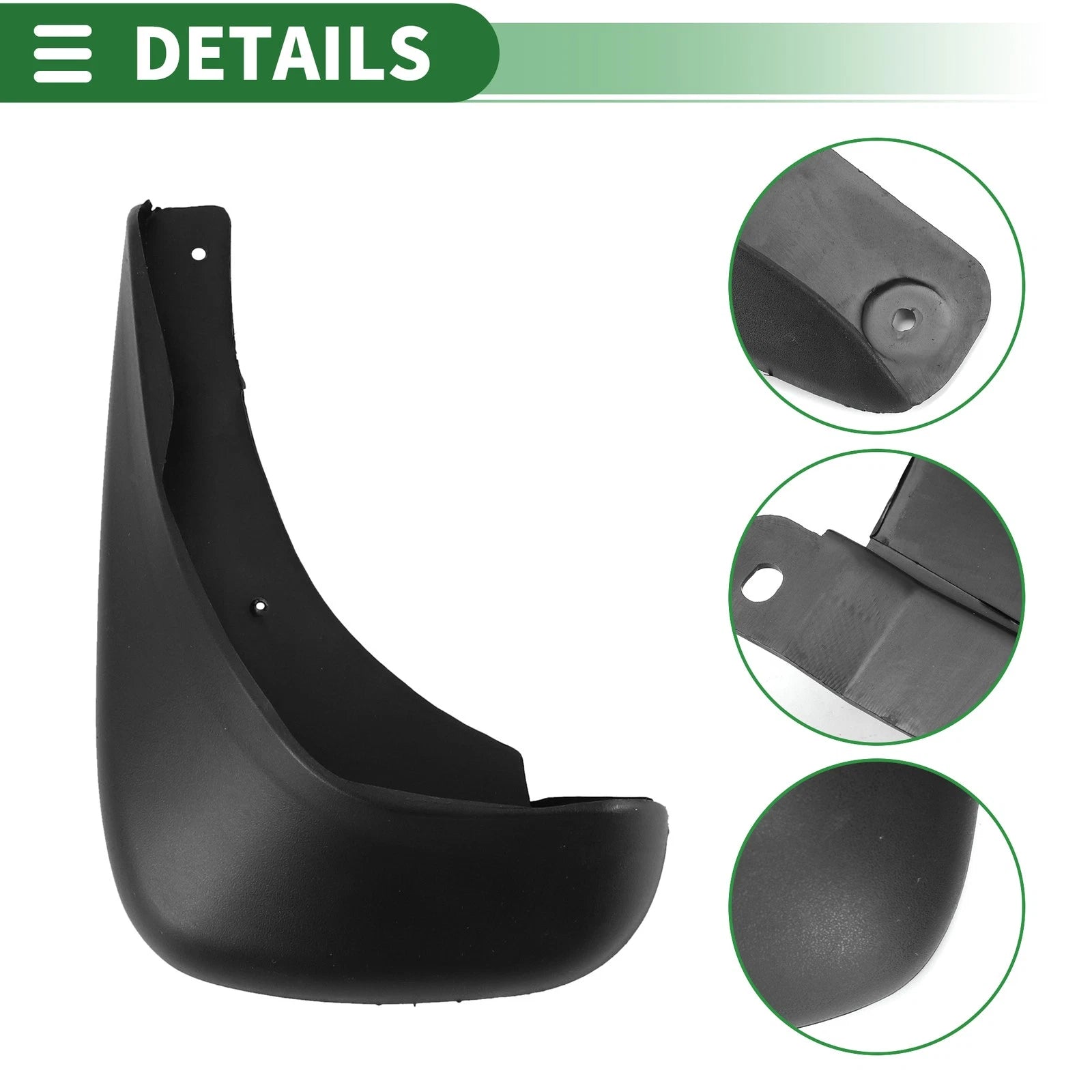 Mud Flaps Splash Guards for Hyundai Elantra (2007–2010) W/ Mounts