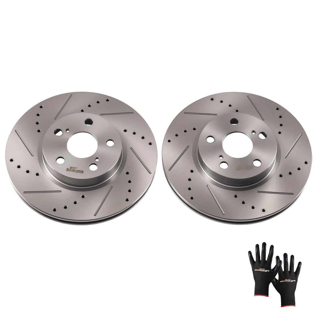 Front Brake Rotors Pair for Toyota Corolla (2009–2019) Pontiac Vibe (2009–2010) S31505