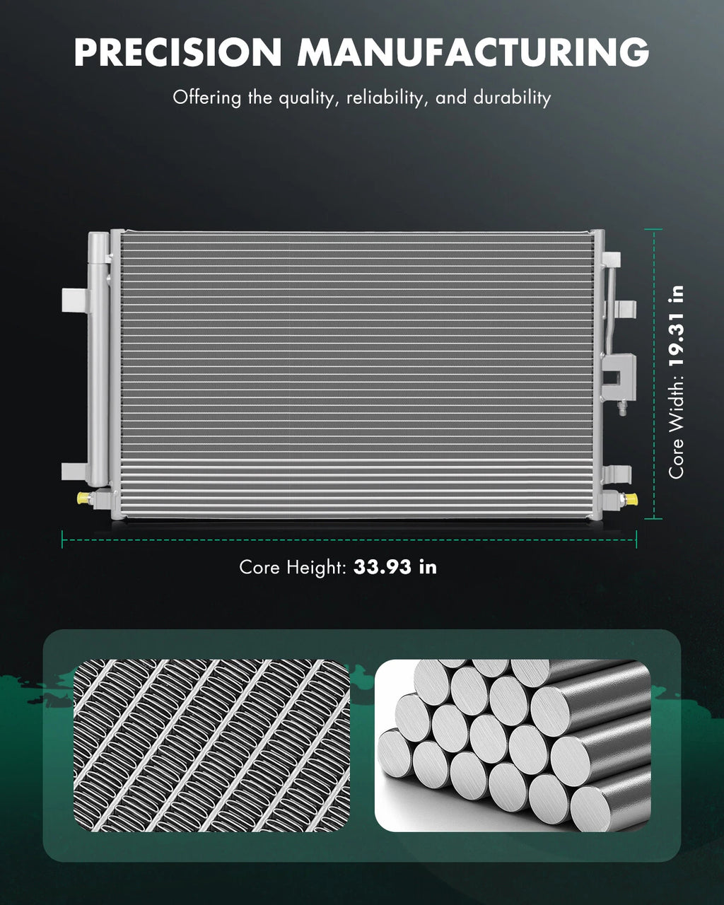 A/C Condenser 30082 for Chevrolet Equinox, GMC Terrain (2018–2019)