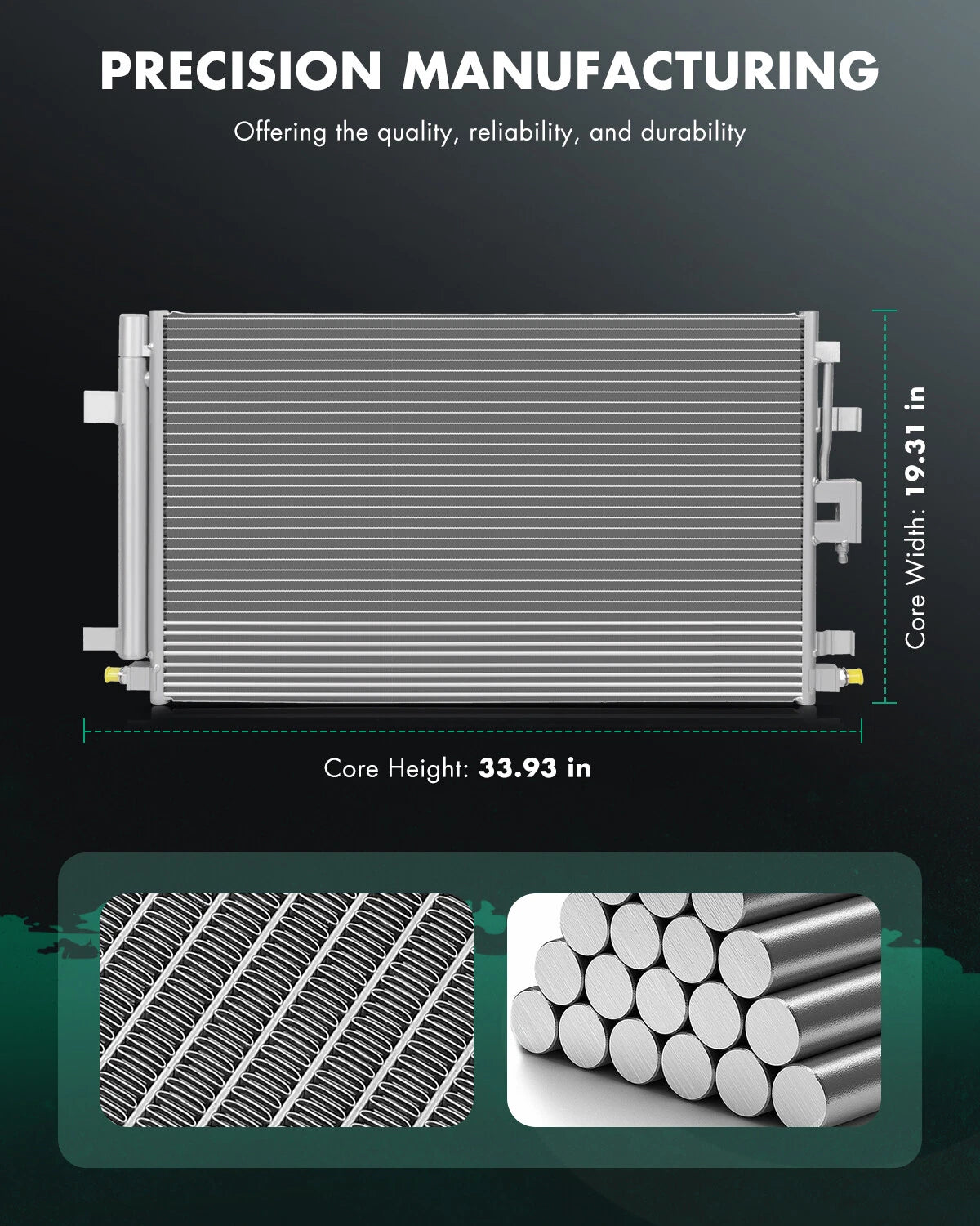 A/C Condenser 30082 for Chevrolet Equinox, GMC Terrain (2018–2019)