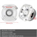 4" Silver Universal Aluminum Tweeter 600W for Car Stereo