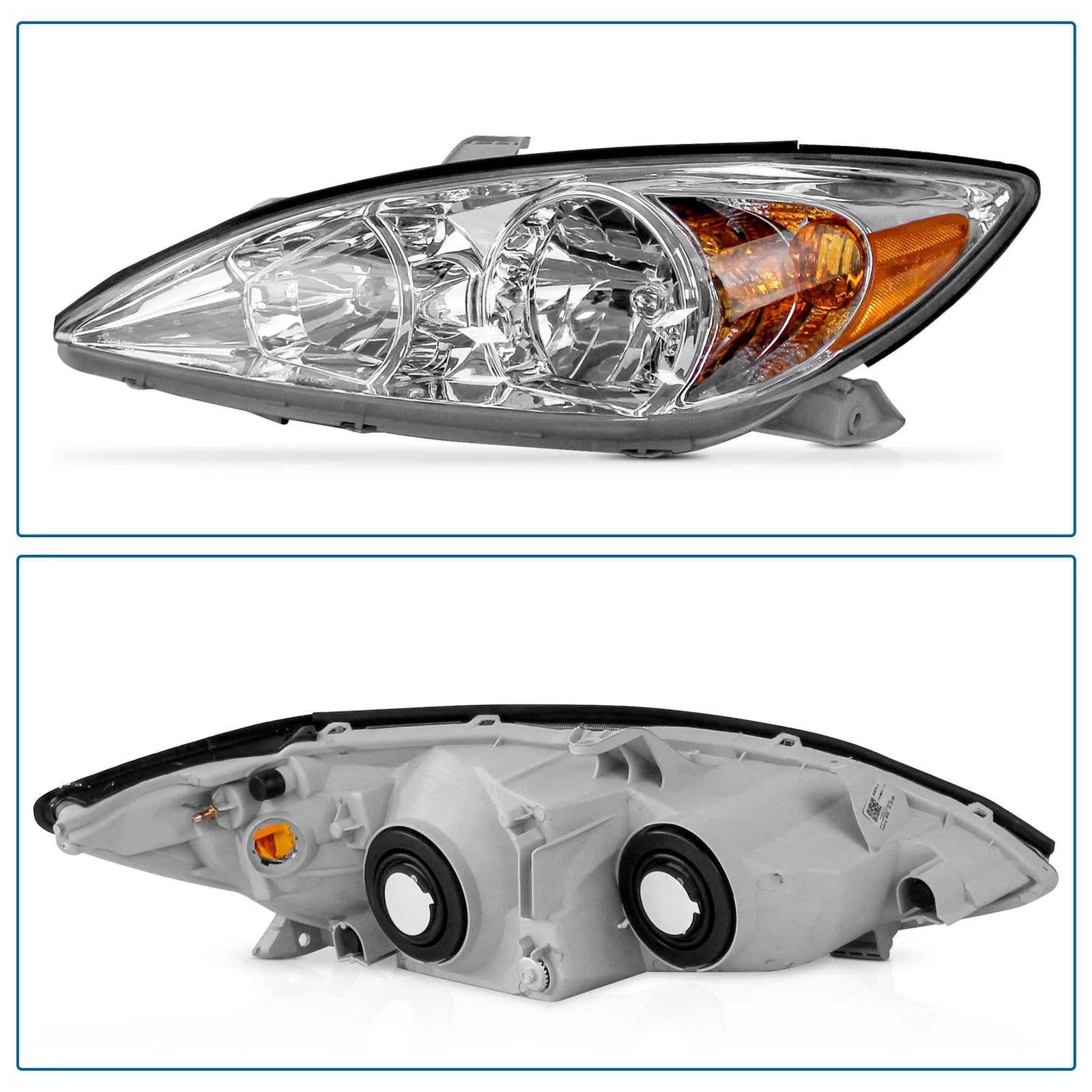 Set of 2 Headlights for Toyota Camry (2002–2004)