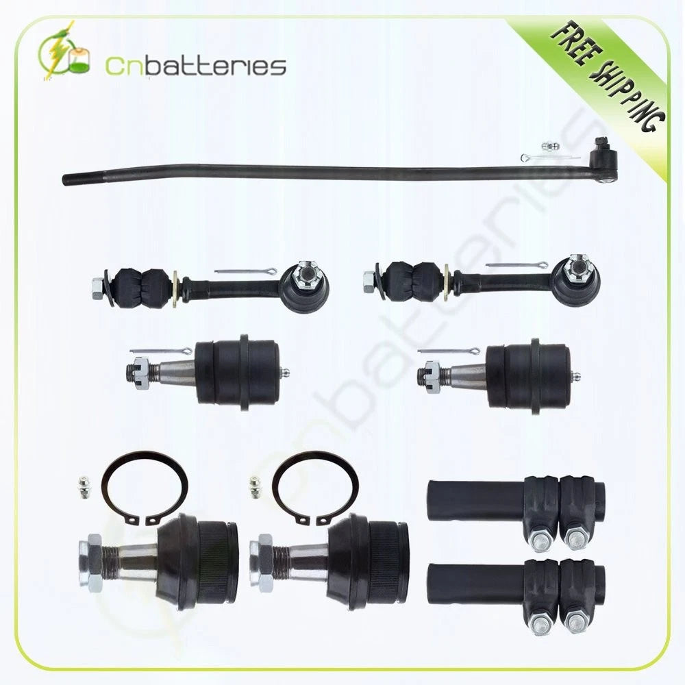 9Pcs Stabilizer Bar Link & Tie Rod End Kit for Dodge Ram 1500 2500 (2002–2023)
