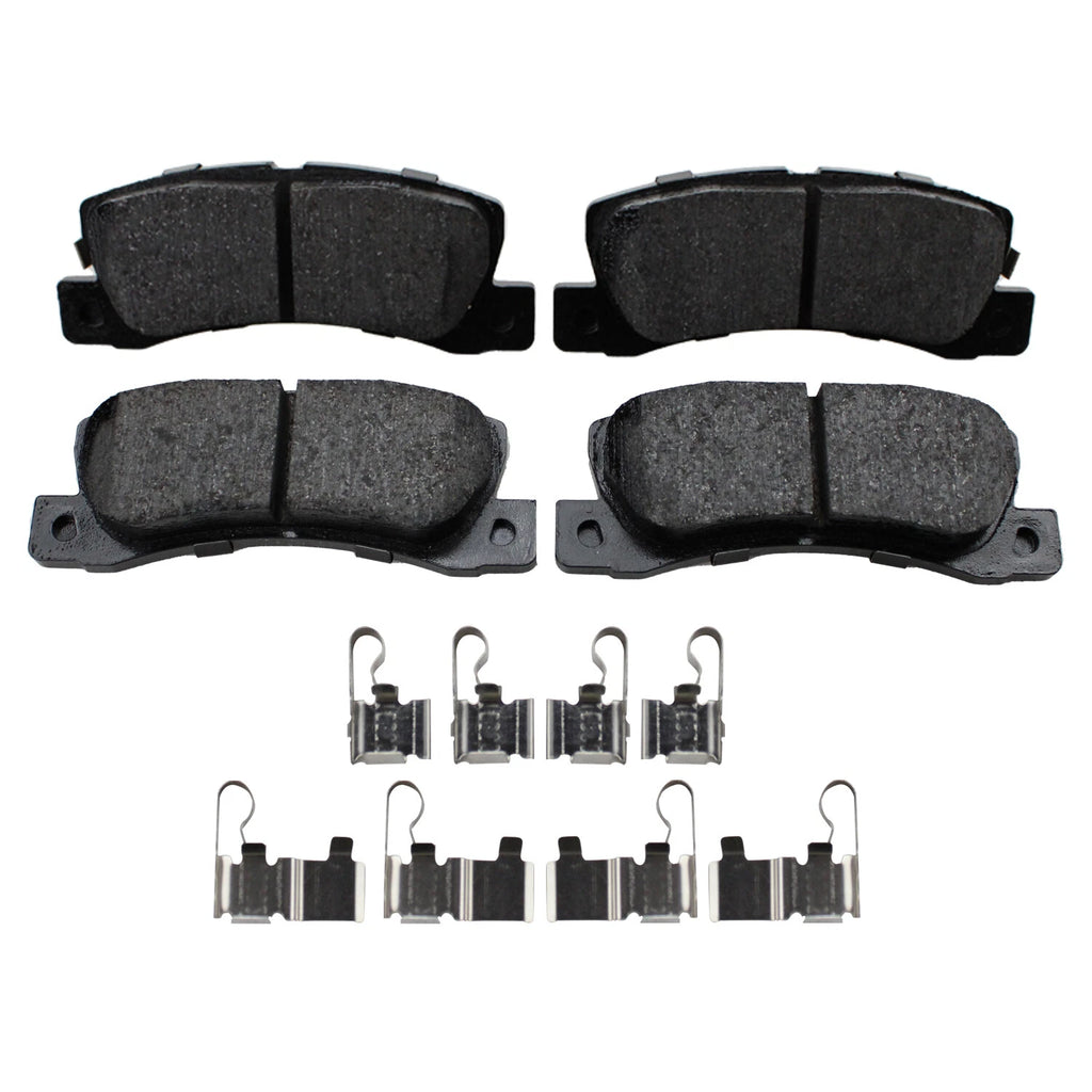Set of 4 Akebono ProACT Rear Ceramic Brake Pads for Toyota Camry (1997–2001)