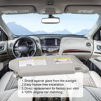 Left Driver Sun Visor for Infiniti QX60 JX35 Pathfinder (2013-2018)