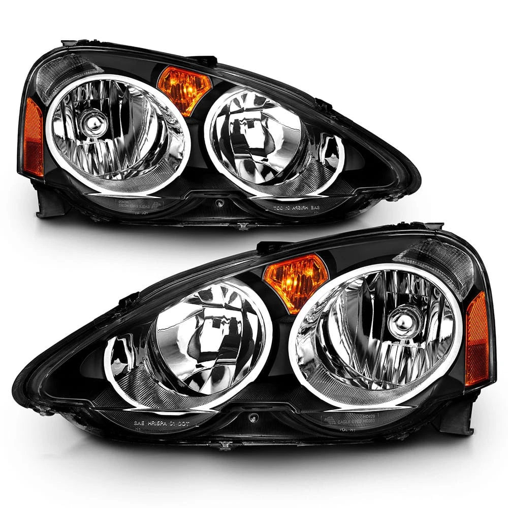 Crystal Clear Headlight Set Replacement for Acura RSX (2002–2004)