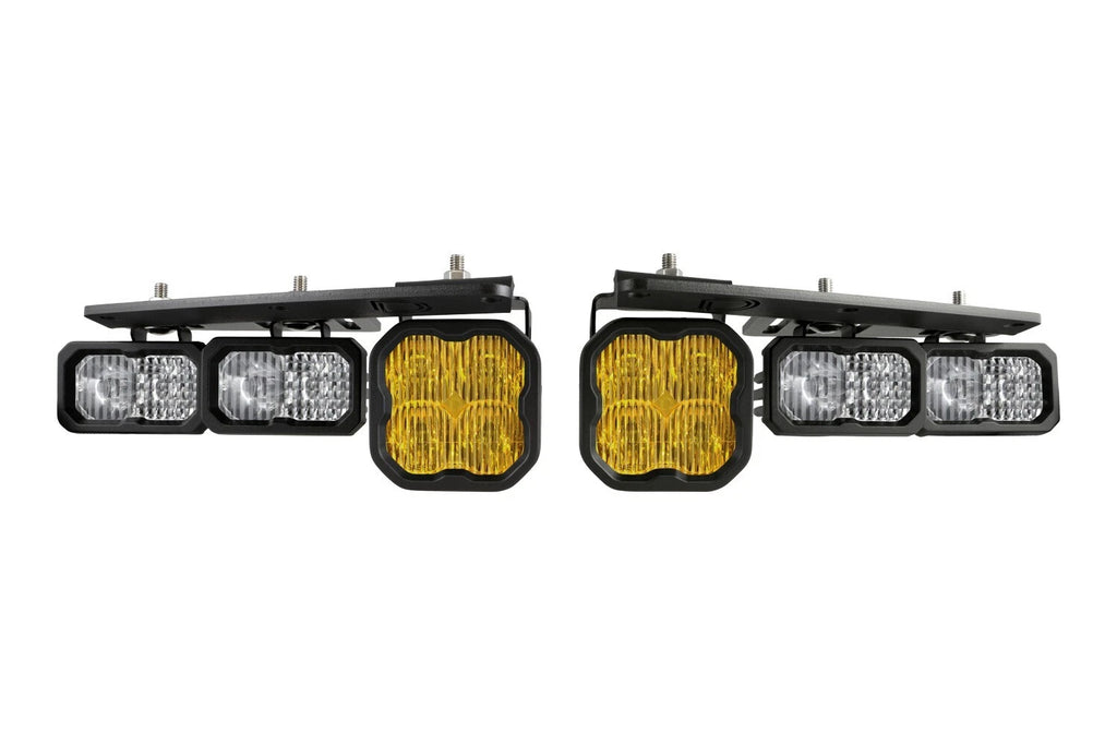 LED Fog Pocket Light Kit Yellow for 2021–2025 Ford Bronco Stage Series Max