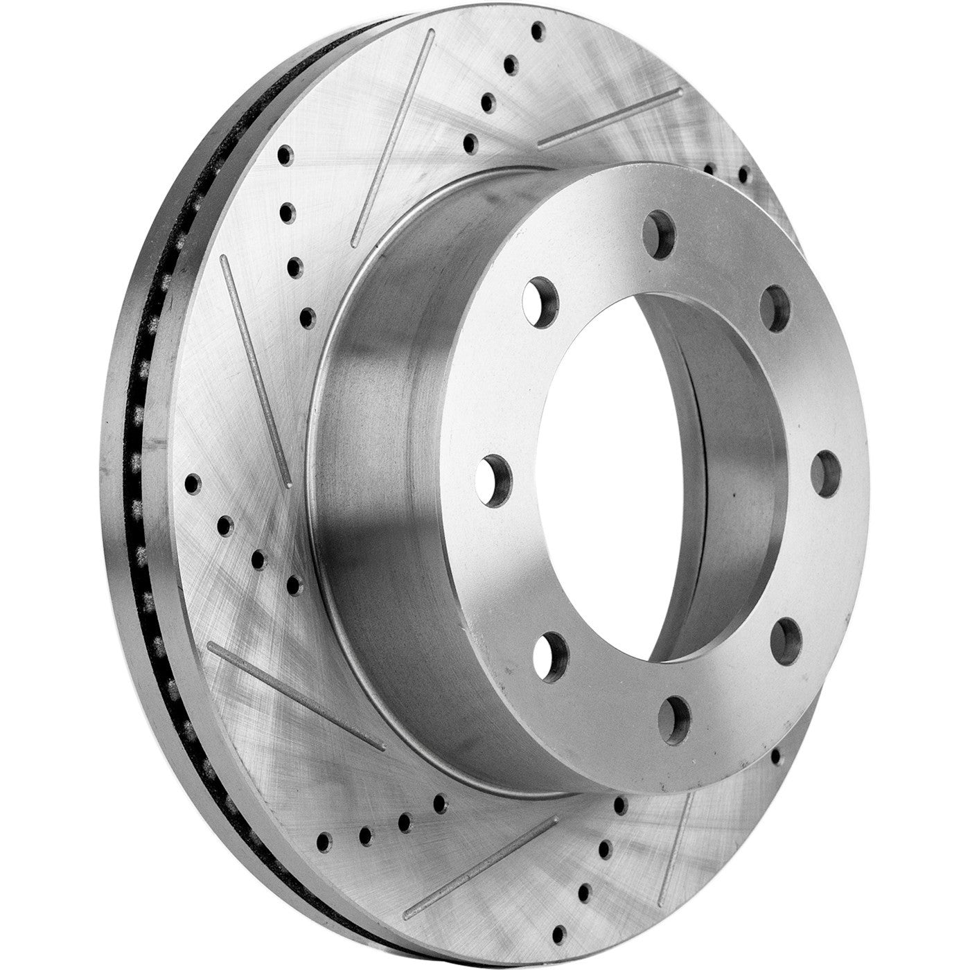 Disc Brake & Pad Kit for Ford F-350 Super Duty (2005–2012) Cross-drilled