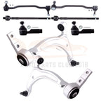 8pc Lower Control Arm Ball Joint Tie Rod Kit for Nissan Altima Maxima (2002–2018)