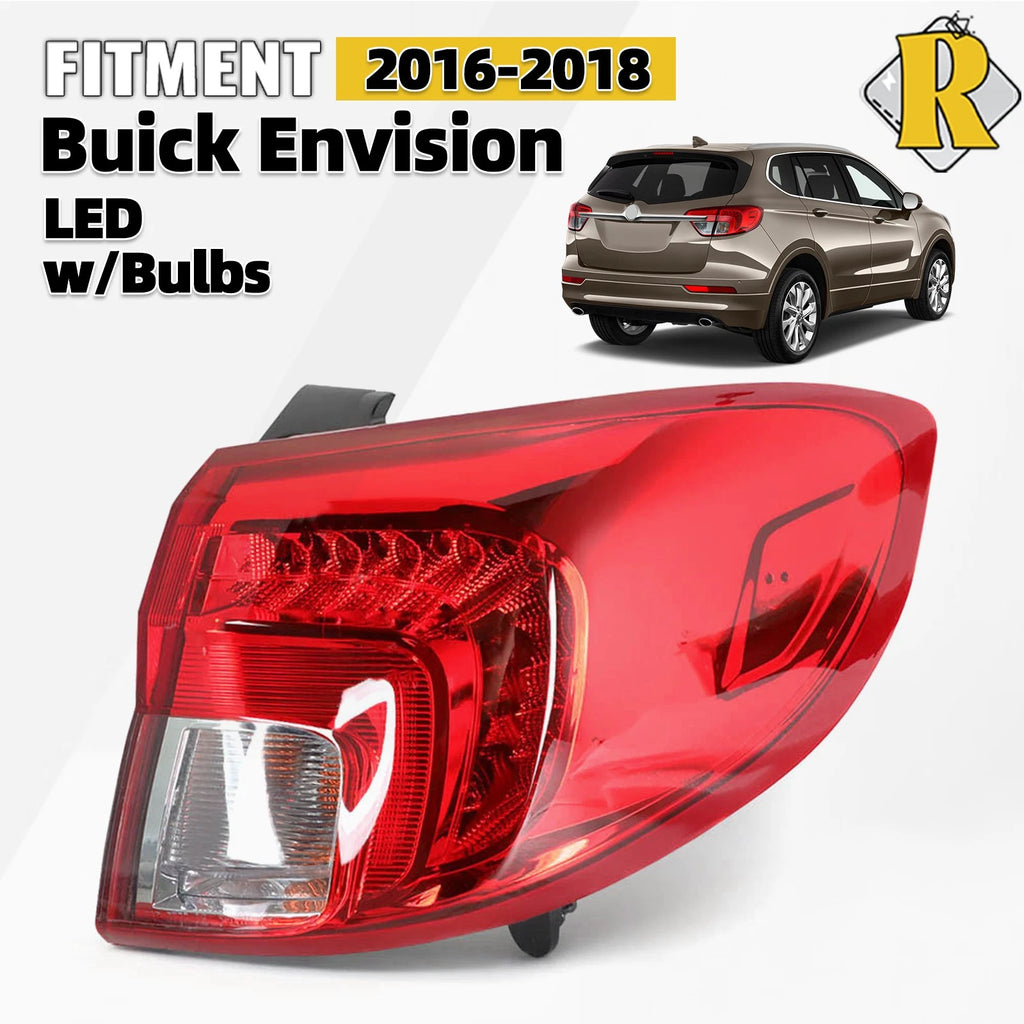 LED Tail Light Brake Lamp for Buick Envision (2016–2018) w/ Bulbs, Right