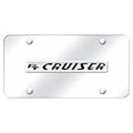 Chrome Name on Chrome License Plate -Officially Licensed for Chrysler PT Cruiser