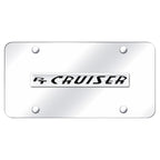Chrome Name on Chrome License Plate -Officially Licensed for Chrysler PT Cruiser