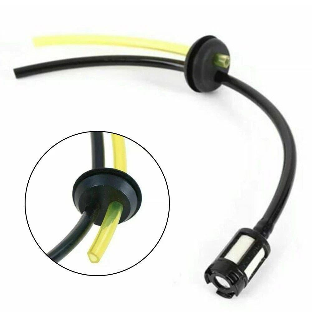 Fuel Hose Pipe Set of 4 for Garden Use (ABS, Black/Yellow)