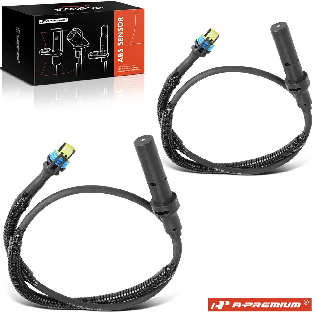 2X Rear ABS Wheel Speed Sensor for Chevrolet GMC C4500 C5500 (2003–2009)