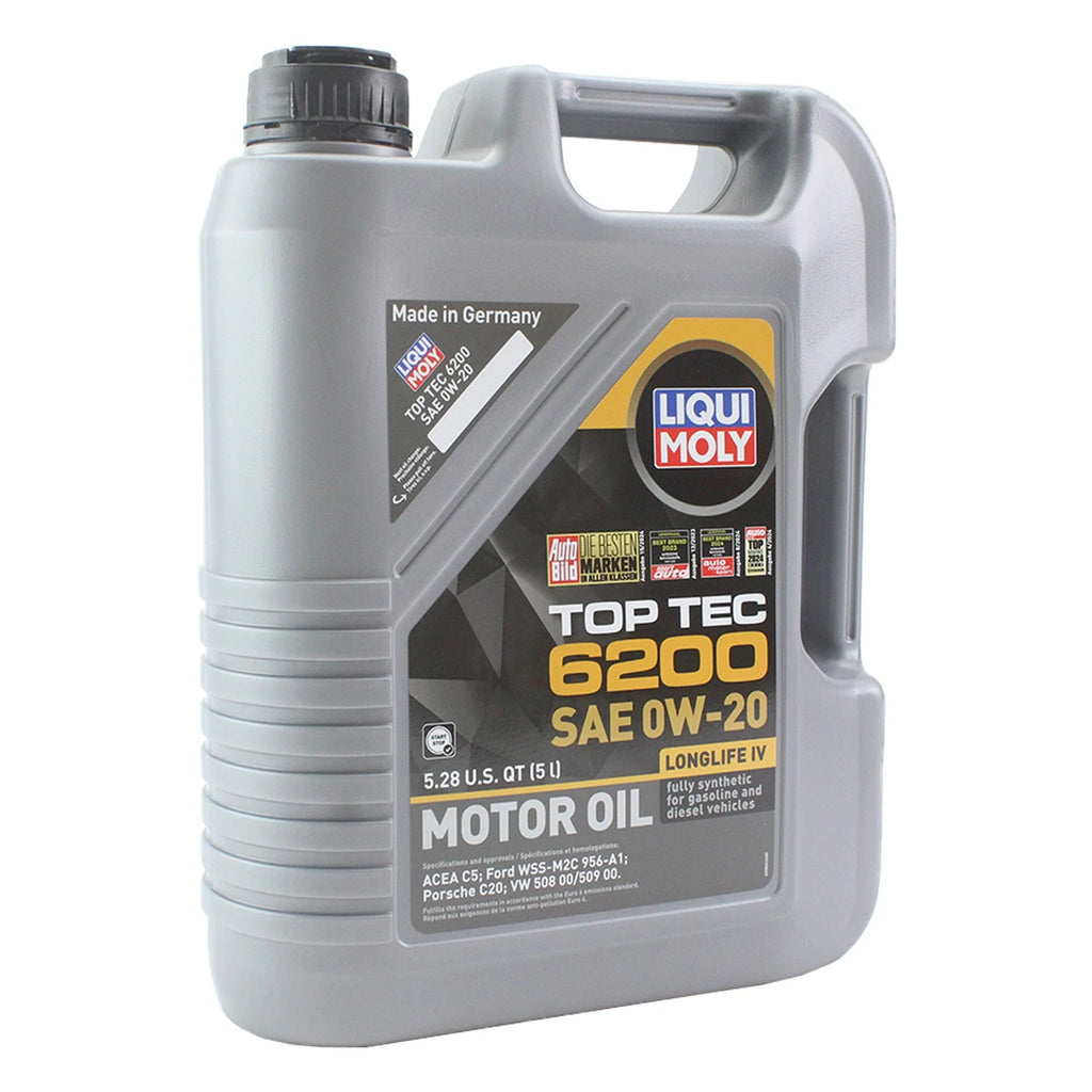 Set of 6 Liqui Moly Top Tec 6200 0W-20 Engine Motor Oil (30L)