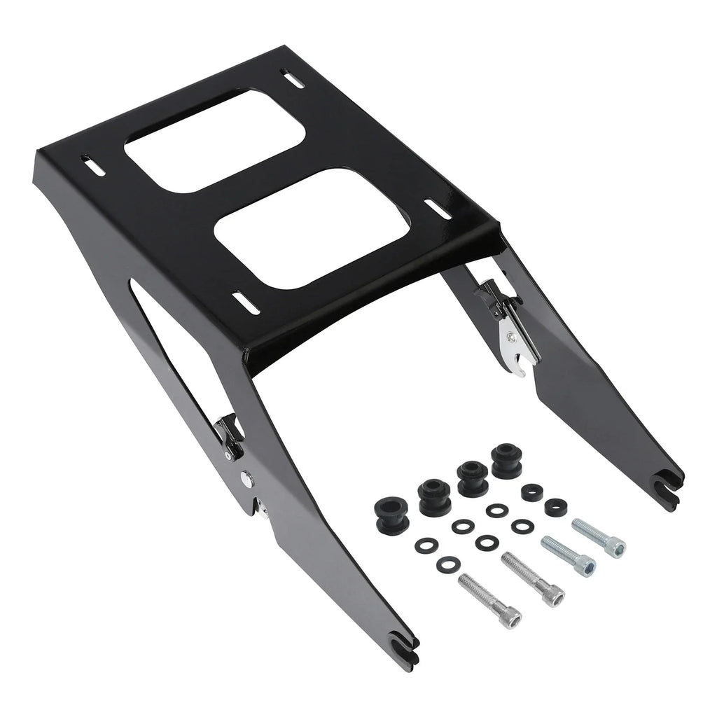 Vivid Black Two Up Mounting Rack for Harley Sport Glide FLSB (2018-2021)