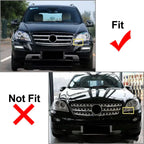 GTR Style Front Bumper Hood Diamond Grille for Benz ML Class (2009-2012)