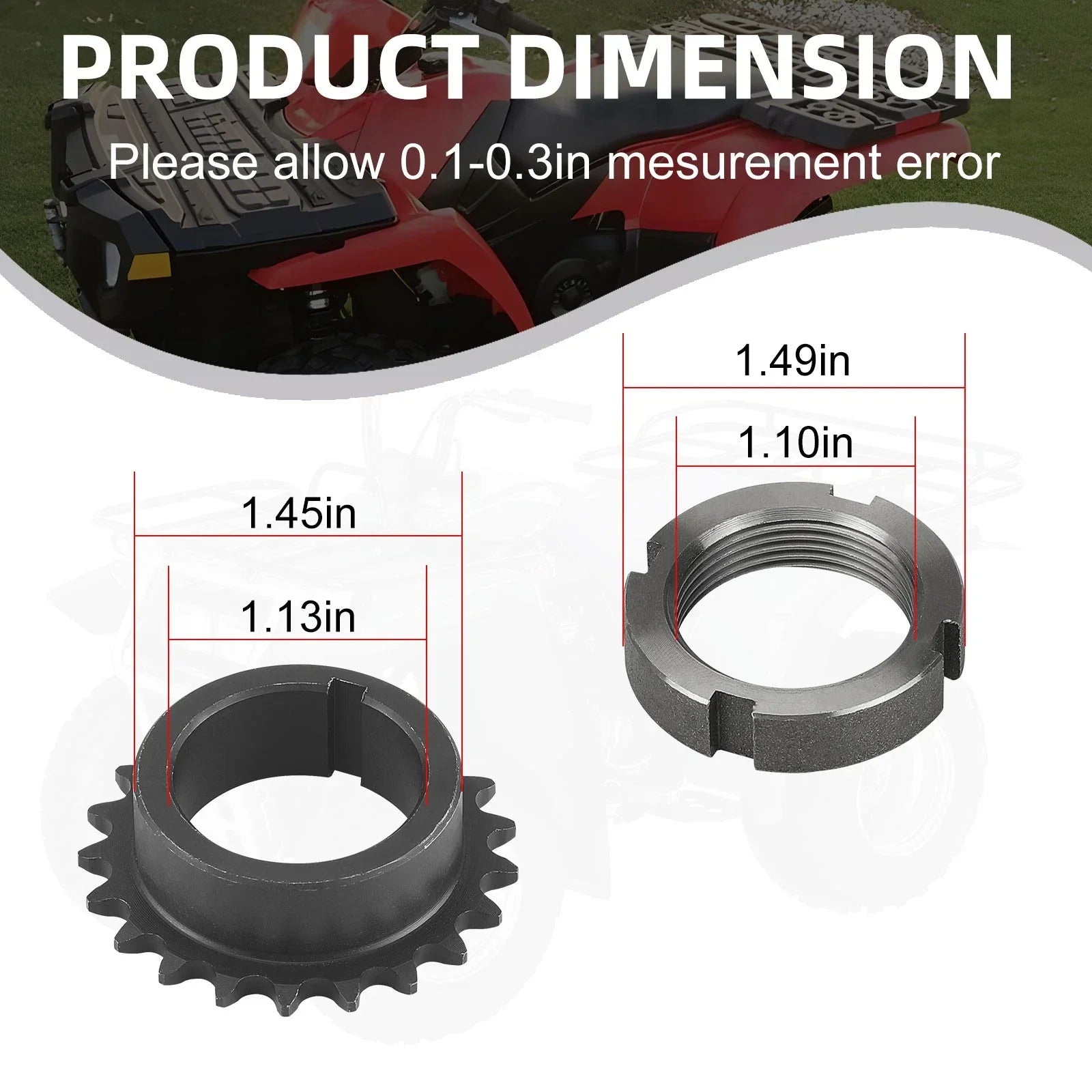 Crankshaft Timing Gear Sprocket for Polaris Xplorer 500 4X4 (1997–1999)