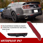 Red Plastic Lens Rear Bumper Side Marker Light Housing for Ford Mustang (2010–2014)