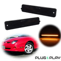 2X Front Bumper Amber LED Side Marker Lights for Pontiac Sunfire (2000–2005)